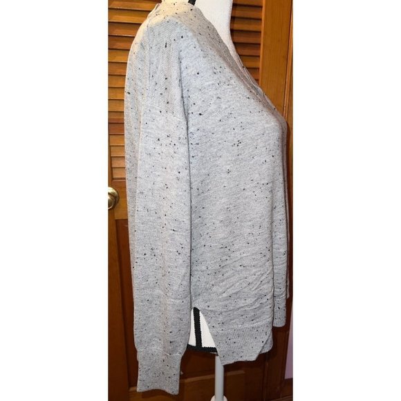 Loft Grey Speckled V Neck Tunic — Medium - Picture 3 of 13